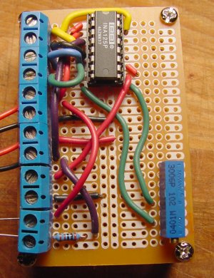 Gridboard, completed amplifier