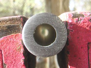 Tube end sanded with 220grit