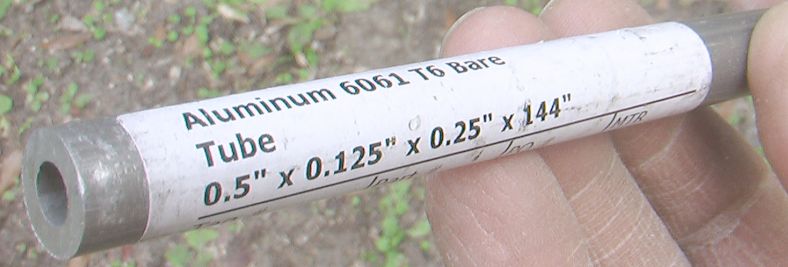 Aluminum Tube, showing label