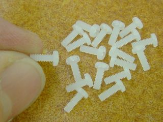 Nylon screws on plate and in fingers